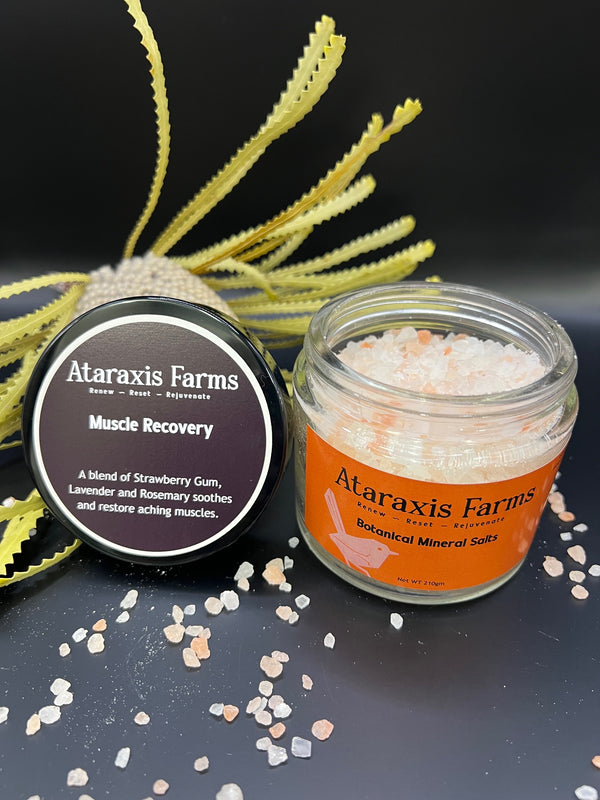 Strawberry Gum, Lavender and Rosemary Botanical Mineral Salts (Muscle Recovery)
