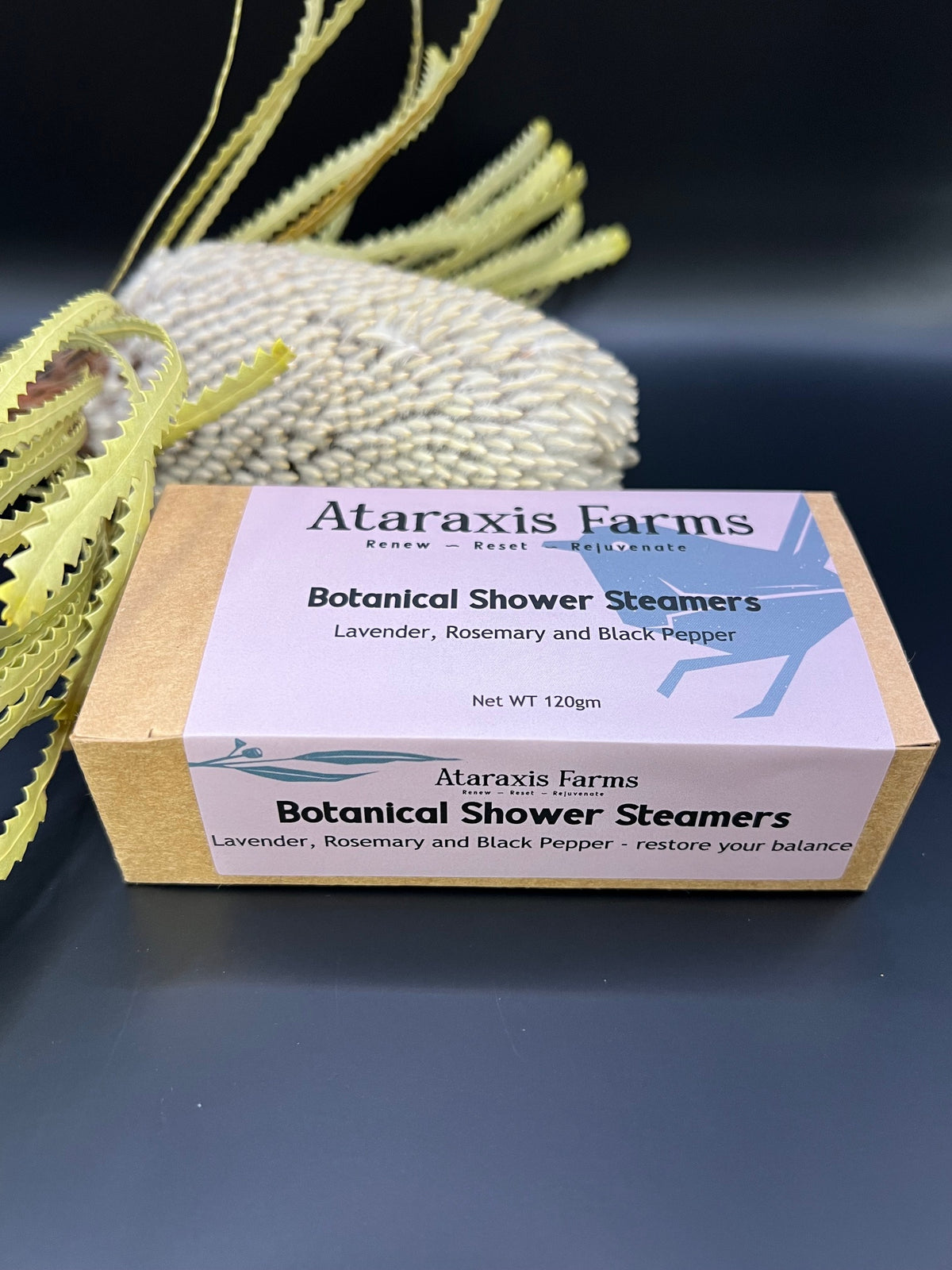 Lavender, Rosemary and Black Pepper Botanical Shower Steamers (Wine Down)