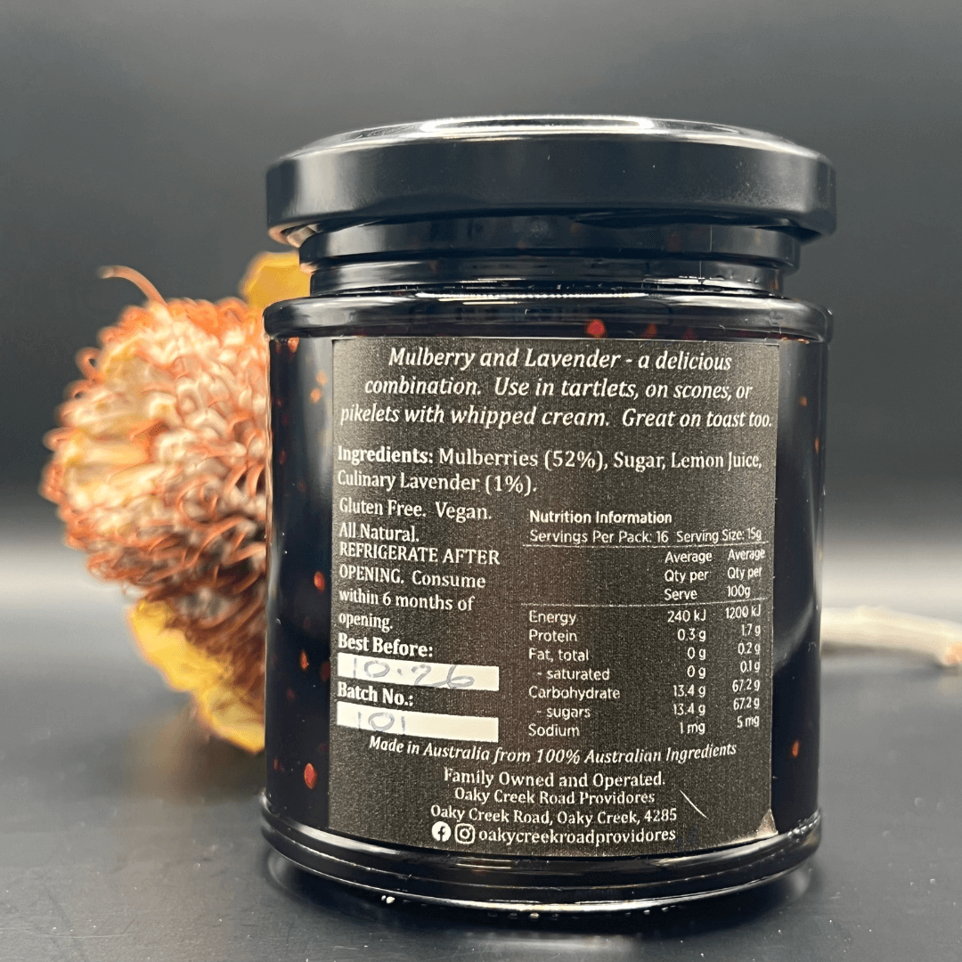 Ataraxis Farms Mulberry and Lavender Jam