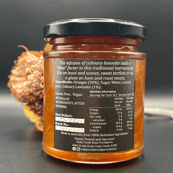Ataraxis Farms Orange and Lavender Marmalade