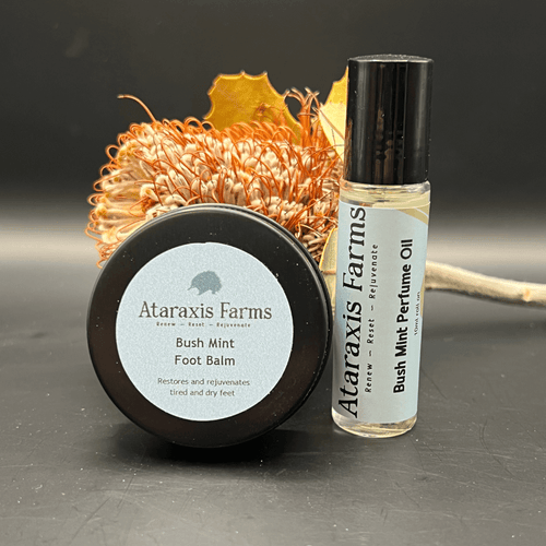 Ataraxis Farms Bush Mint Perfume Oil and Bush Mint Foot Balm