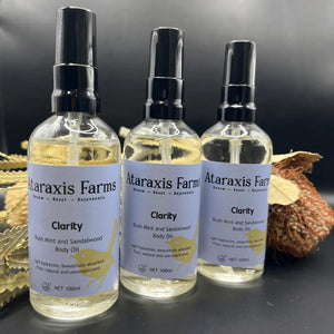 Clarity Body Oil made with 100% Australian Bush Mint Essential Oil
