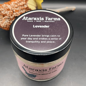 Ataraxis Farms Lavender Botanical Mineral Salts made with 100% natural Himalayan Pink Salt.